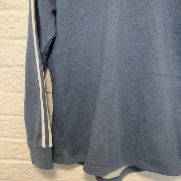 Adidas Quarter Zip Sweatshirt - Size L - Blue & White - P2P 21” - Picture 7 of 11